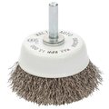Walter Surface Technologies Allsteel 2-3/8 in. Mtd Cup Brush Stainless Steel 09C068